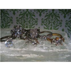 SILVER PLATED LOT OF JEWELRY RINGS