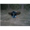 Image 2 : STERLING SILVER TOPAZ RING SIZE 6