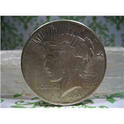 1924-P SILVER PEACE DOLLAR 90% SILVER