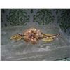 Image 1 : 14K GOLD BROOCH WITH ANTIQUE DIAMOND T.W. 7.5 GRAMS