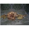 Image 2 : 14K GOLD BROOCH WITH ANTIQUE DIAMOND T.W. 7.5 GRAMS