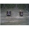 Image 1 : STERLING SILVER EARRINGS WITH LIGHT AMETHYST T.W. 1.7 GRAMS