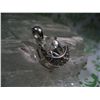 Image 1 : STERLING SILVER GOLD VERMILION PENDANT WITH STONES T.W. 1.4 GRAMS