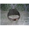 Image 4 : ANTIQUE KEEPSAKE MEN CREST SIGNET COAT OF ARMS RING ENABLE SILVER PLATED OVER BRASS SIZE 8