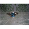 Image 1 : STERLING SILVER TOPAZ RING SIZE 6 T.W. 3.4 GRAMS