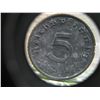 Image 2 : 1942 A NAZI GERMANY WW2 COIN 5 REICHSPFENNIG 3rd REICH SWASTIKA