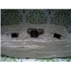 Image 1 : Vintage Sterling EARRING & RING WITH GARNETS T.W. 6.4 GRAMS