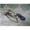 Image 1 : Vintage Sterling RING SIZE 8 LAPIS LAZULI SOUTHWESTERN STYLE NECKLACE