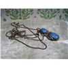 Image 3 : Vintage Sterling RING SIZE 8 LAPIS LAZULI SOUTHWESTERN STYLE NECKLACE