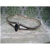 Image 1 : STERLING SILVER .925 CUFF BRACELET WITH STONE HEAVY