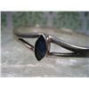 Image 3 : STERLING SILVER .925 CUFF BRACELET WITH STONE HEAVY