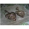 Image 3 : STERLING SILVER HEART 925 Earrings WITH CZ STONES T.W. 7.3 GRAMS