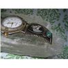 Image 2 : NATIVE AMERICAN NAVAJO STERLING TURQUOISE MOTHER OF PEARL STERLING WATCH WORKS SOUTHWESTERN HORSE ED