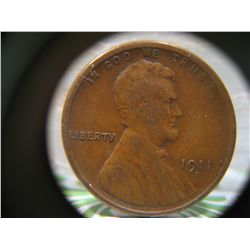 1911-S LINCOLN CENT U.S. PENNY COIN SEMI-KEY DATE