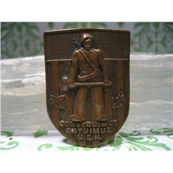 Original WWII USN SeaBee Construimus Batuimus Badge NMCB Pin