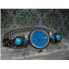 Image 3 : SOUTHWESTERN STERLING SILVER LADIES WATCH WITH BLUE TURQUOISE