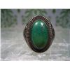 Image 1 : GREEN TURQUOISE SOUTHWESTERN STERLING SILVER RING 11 T.W. 11.4 GRAMS