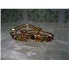 Image 2 : STERLING SILVER GOLD VERMILLION MULTI STONE EARRINGS T.W. 3.0 GRAMS