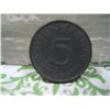 Image 2 : 1942 A NAZI GERMANY WW2 COIN 5 REICHSPFENNIG 3rd REICH SWASTIKA