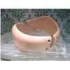 Image 3 : VINTAGE PINK WHITE BAKELITE CUFF BRACELET