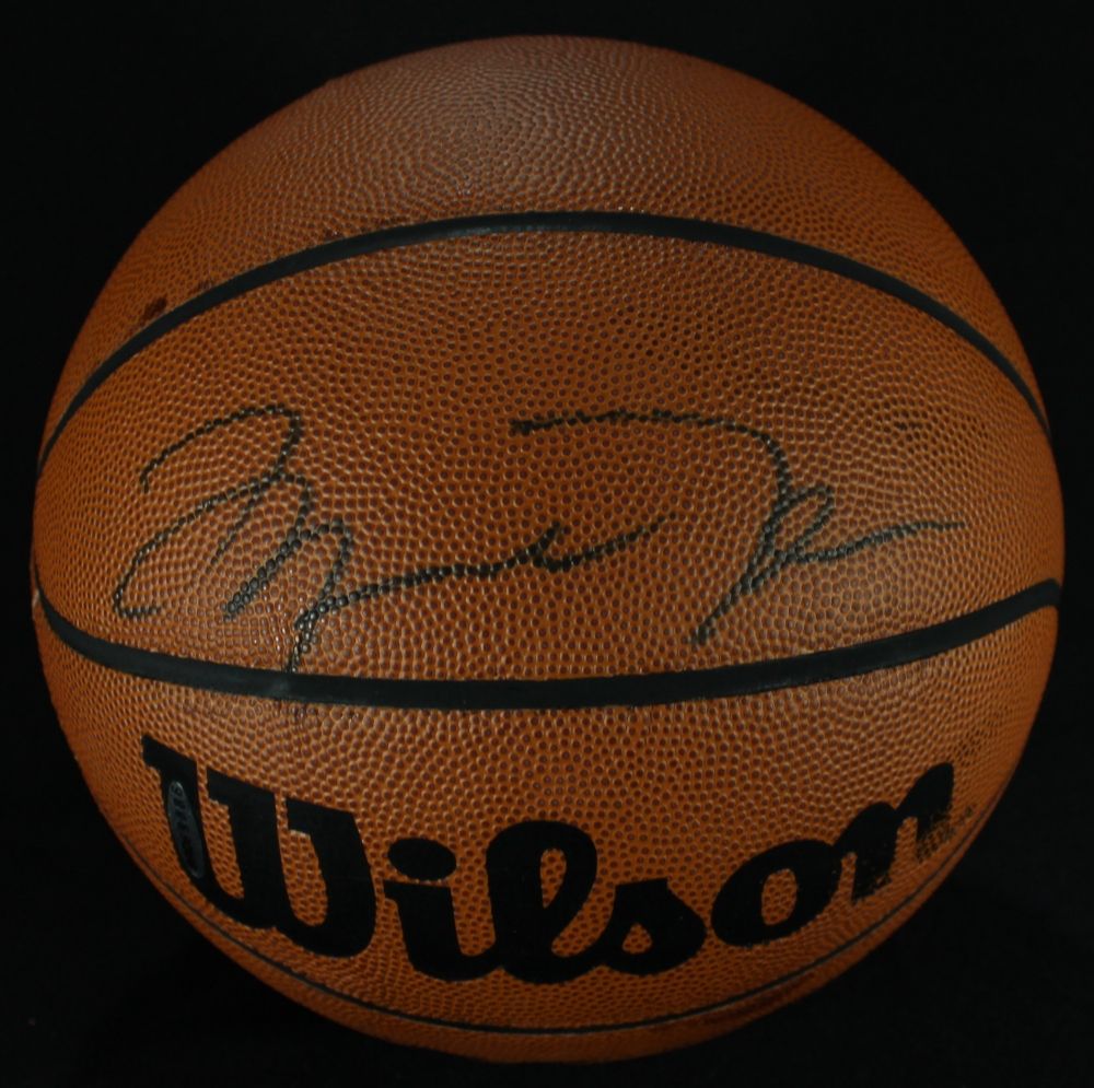 Michael Jordan Signed Wilson Basketball Uda Coa