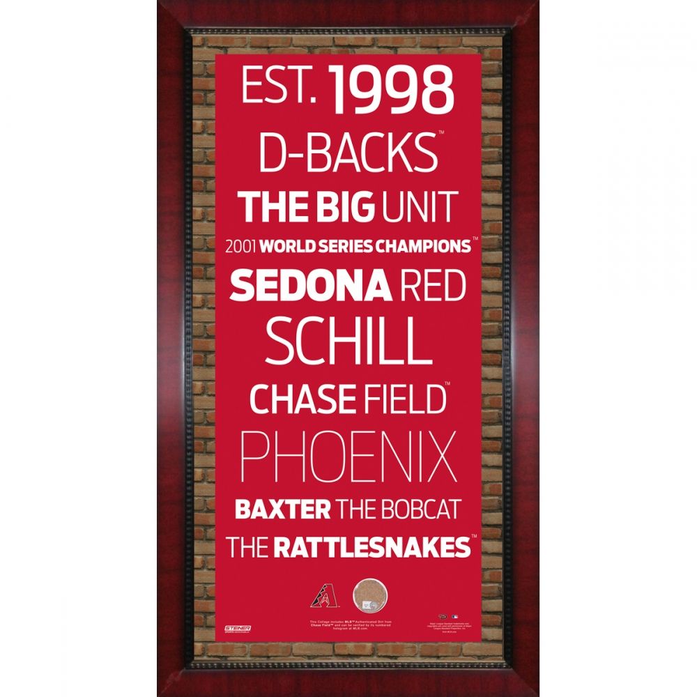 Framed Arizona Diamondbacks Subway Sign Wall Art 16x32 With Authentic ...