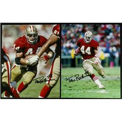 Lot of (2) Tom Rathman Signed 49ers 8x10 Photos (PA LOA)