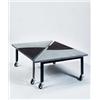 Image 1 : REI KAWAKUBO A rare Pair of "Grey Triangle" Tables, ca. 1985 manufactured by Pallucco for Comme d...