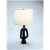 Image 1 : GEORGES JOUVE Lamp, ca. 1950 black ceramic inscribed with maker's mark 24 7/8 in. (61.3 cm) high ...
