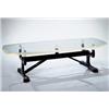 Image 1 : Various Properties PAUL LASZLO Coffee Table, ca. 1950s Lucite top and lacquered wood, with accomp...