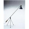Image 1 : GILBERT A. WATROUS Floor Lamp, Model No. F-1-W, ca. 1950 manufactured by the Heifetz Company stee...