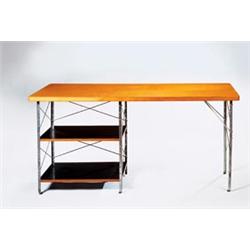 CHARLES and RAY EAMES An Early First-Edition ESU-D-20 (Eames Storage Unit Desk), ca. 1950 manufac...