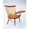 Image 1 : GEORGE NAKASHIMA Chair with Free-Form Arm, 1983 walnut and hickory signed, dated...