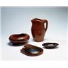 Image 1 : ALEXANDRE NOLL Small bowl, ca. 1950s zebrawood inscribed "ANoll" 1 1/2 x 6 1/2 x 3 5/8 in. (3.8 x...