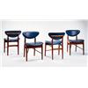 Image 1 : FINN JUHL A Rare Set of Six Dining Chairs, ca. 1946 produced by cabinetmaker Niels Vodder compris...
