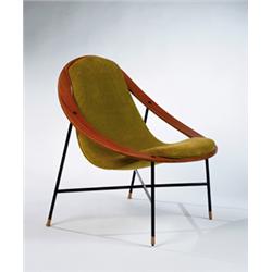 ICO & LUISA PARISI Chair, ca. 1955 manufactured by Figli di Amedeo Cassina laminated ash with foa...
