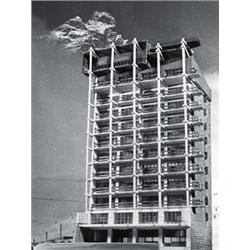 CARLO MOLLINO CASA DEL SOLE, CERVINIA, ca. 1947-1955 vintage gelatin silver print montage with in...