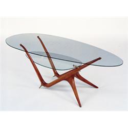 CARLO MOLLINO Coffee Table, ca. 1950 manufactured by Apelli & Varesio retailed by Singer & Sons, ...