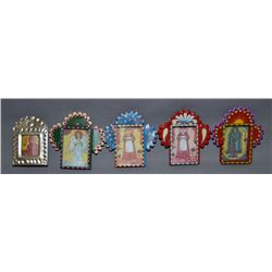 FOUR MEXICAN TIN FRAMES