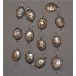 NAVAJO SILVER CONCHO BELT