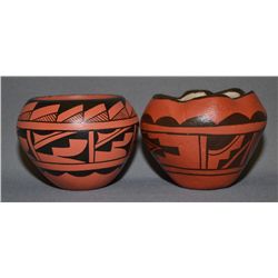 TWO JEMEZ POTTERY BOWLS