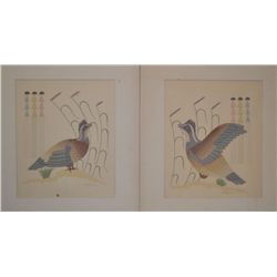 TWO NAVAJO SILK SCREENS