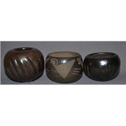 THREE SANTA CLARA POTS