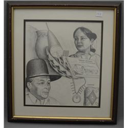 NAVAJO PENCIL DRAWING