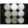 Image 1 : 9 ASSORTED 1891 SEATED LIBERTY DIMES