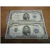 Image 1 : 1934-D & 1953-A $5 SILVER CERTIFICATES BLUE SEALS