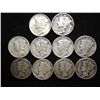 10 ASSORTED 1920'S 30'S & 40'S MERCURY DIMES