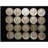 20 ASSORTED 1920'S 30'S & 40'S MERCURY DIMES
