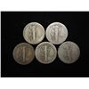 Image 2 : 5 ASSORTED TEENS MERCURY DIMES