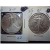 Image 1 : 1942-D & 42-S WALKING LIBERTY HALF DOLLARS